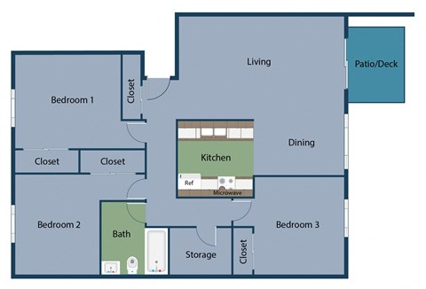 the blueprint of a floor plan of a house
